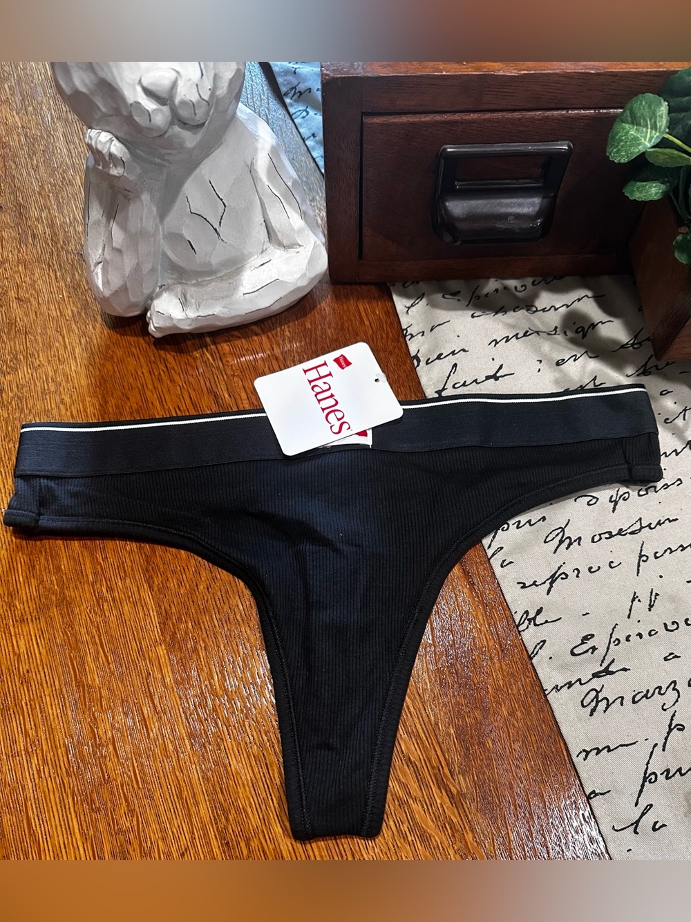 UO Hanes Jersey Knit Thong